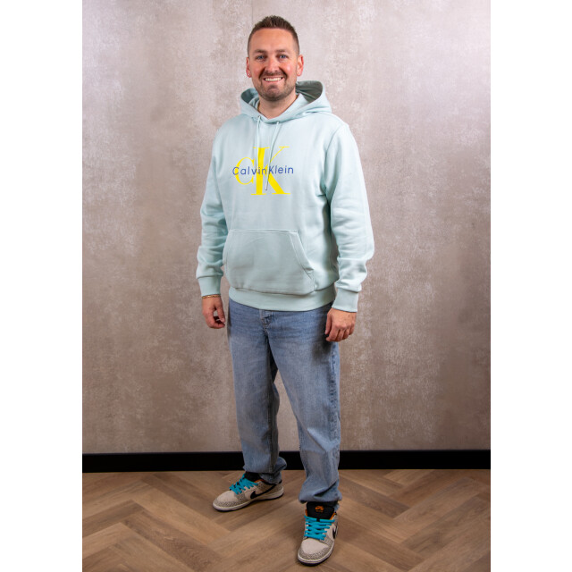 Calvin Klein Ls monologo fleece hoodie 131.20.0171 large