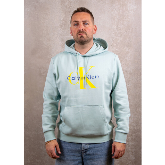 Calvin Klein Ls monologo fleece hoodie 131.20.0171 large