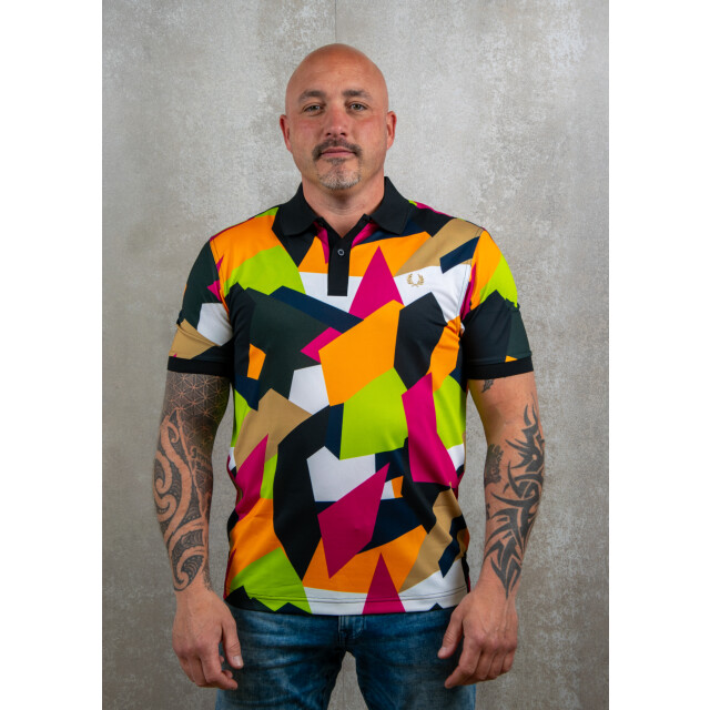 Fred Perry On court printed fp shirt 110.30.0638 large