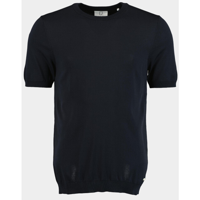 Born with Appetite T-shirt korte mouw wake knitted t-shirt 25108wa35/290 navy 186887 large