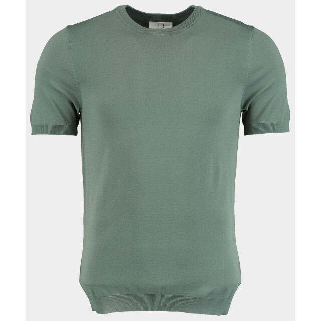 Born with Appetite T-shirt korte mouw wake knitted t-shirt 25108wa35/942 steel 186890 large