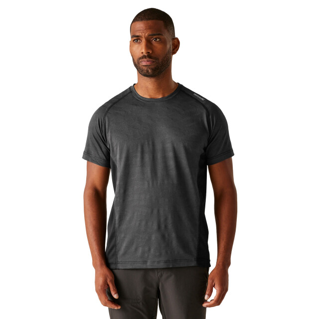 Regatta Heren corballis ii t-shirt UTRG11575_ashblack large