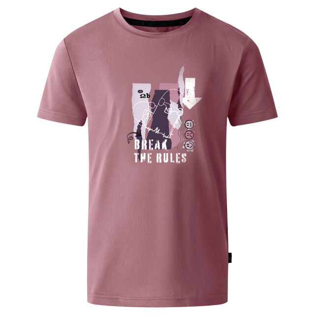Dare2b Kinderen/kinderen breek de regels amuse ii t-shirt UTRG11935_mauve large