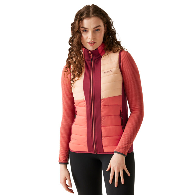 Regatta Dames leedre bodywarmer UTRG12005_rumbaredmineralred large