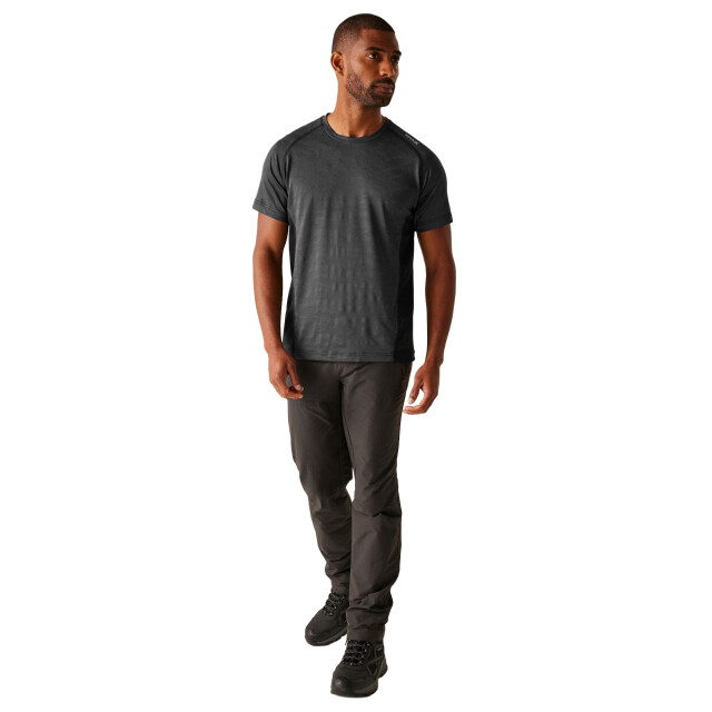 Regatta Heren corballis ii t-shirt UTRG11575_ashblack large