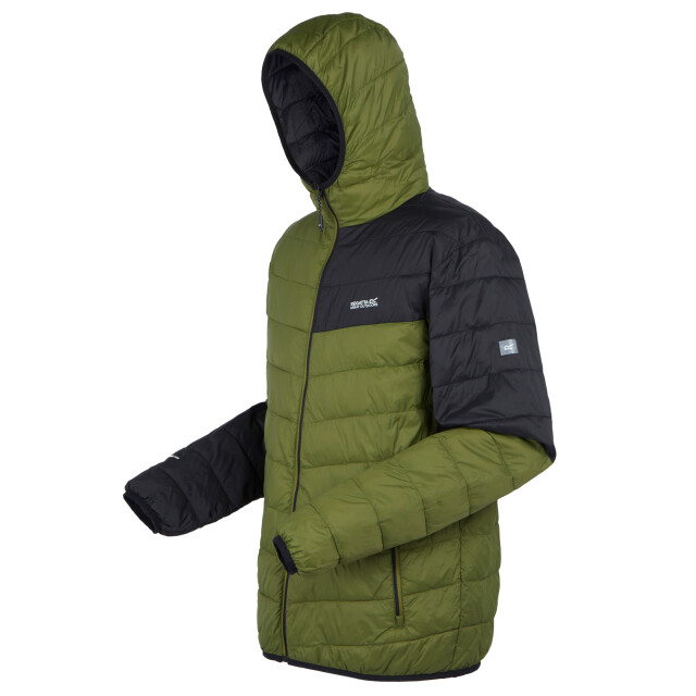 Regatta Heren hillpack iii gewatteerd jack met capuchon UTRG12036_nephritegreenblack large