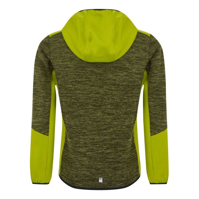 Regatta Kinder/kids dissolver x fleece full zip hoodie UTRG12008_nephritegreengrenoblegreen large