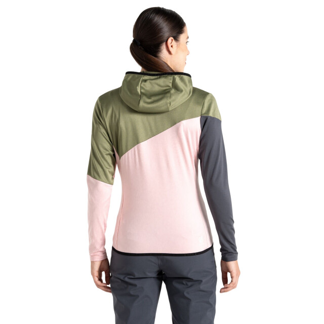 Dare2b Dames convey iii core stretch midlayer UTRG12050_olivinegreencrystalrose large