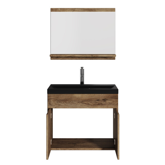 Badplaats Badkamermeubel montreal set 02 60 x 35 cm bruin badmeubel 3181156 large
