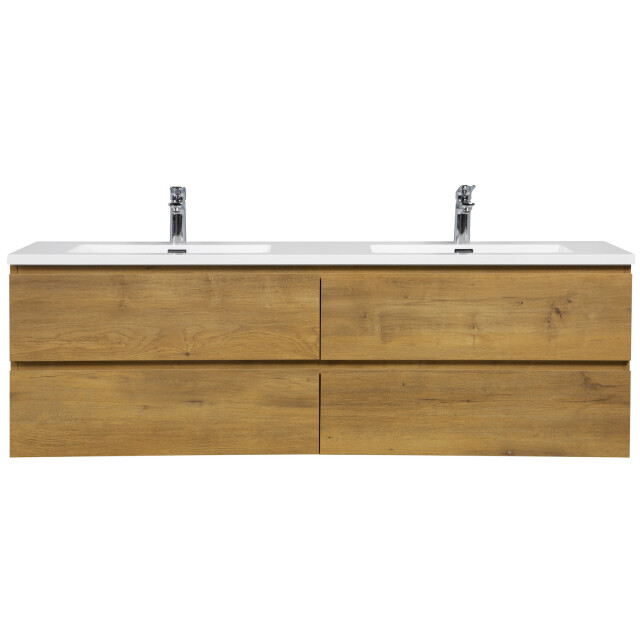 Badplaats Badkamermeubel set angela 160cm - badmeubel met wastafel 3181137 large