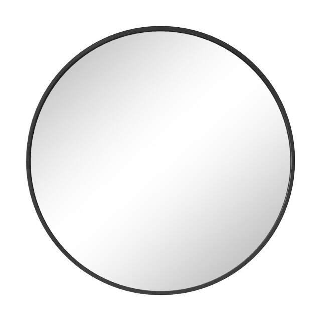 Badplaats Spiegel concave 60 x 60 cm zwart badkamer spiegel rond 3181217 large