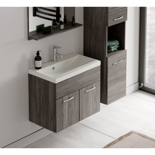 Badplaats Badkamermeubel set montreal 60 x 35 cm grijs badmeubel met 3181397 large