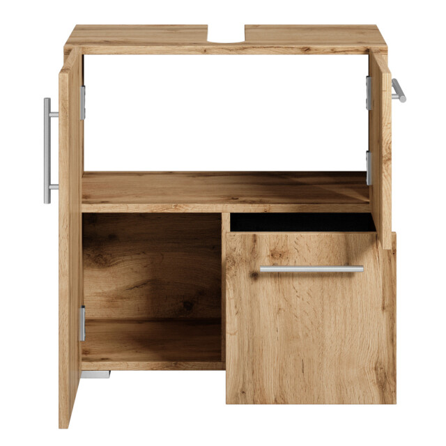 Badplaats Wastafel onderkast mars 60 x 30 x 60 cm eiken badkamerkast – 3182657 large