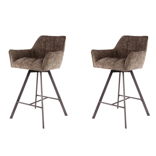 Hoyz barstoel raster draaibaar 2 stuks rich 3171158 large