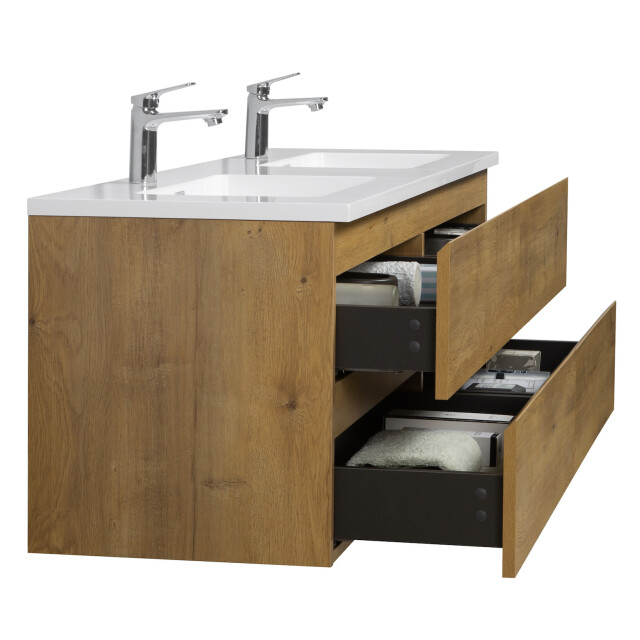 Badplaats Badkamermeubel set angela 160cm - badmeubel met wastafel 3181137 large