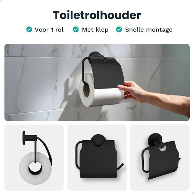 Mirlux Badkameraccessoireset wc zwart 3083758 large