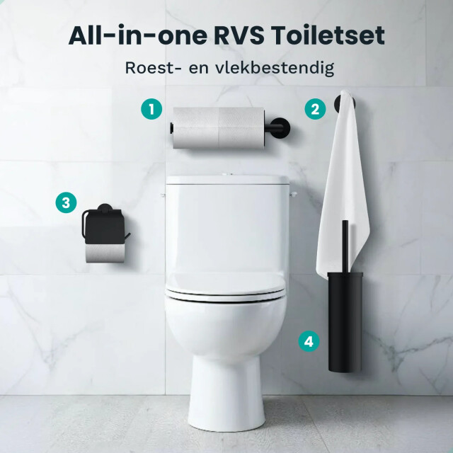 Mirlux Badkameraccessoireset wc zwart 3083758 large