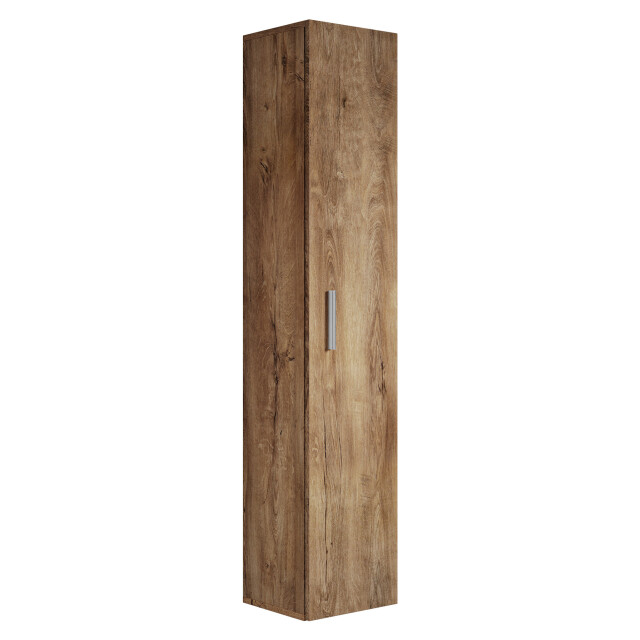 Badplaats Badkamerkast pluto 30 x 30 x 150 cm bruin eiken hangende 3181144 large