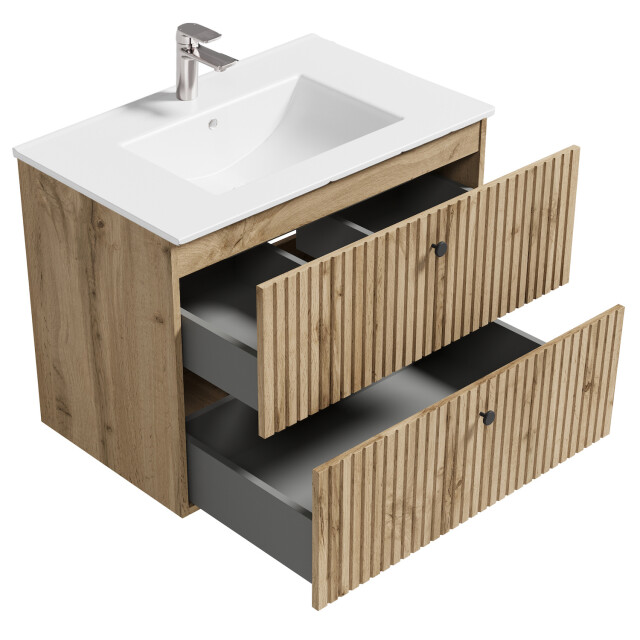 Badplaats Badkamermeubel saros 80 x 45 cm - badmeubel met wastafel 3180884 large