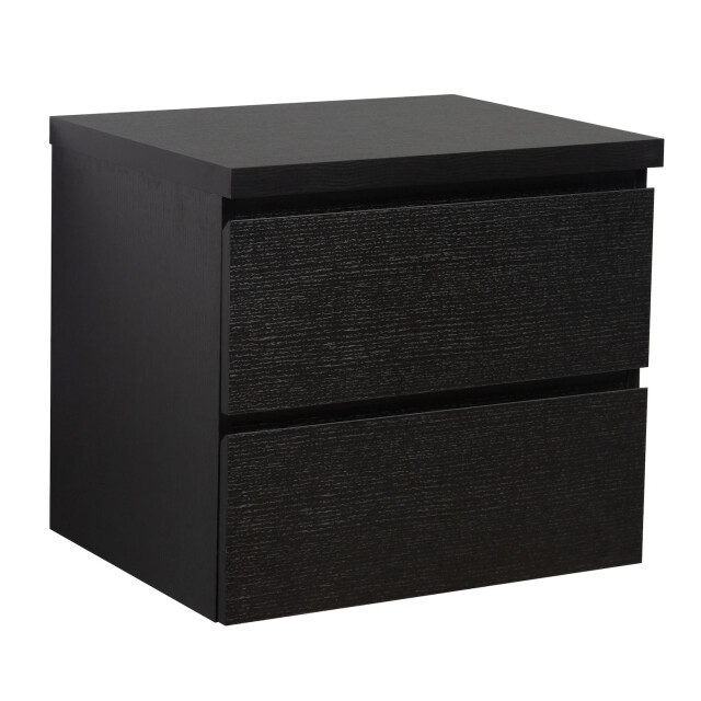 Badplaats Bovenblad angela 60 x 48 x 3,5 cm zwart houtnerf wastafelblad voor 3183082 large
