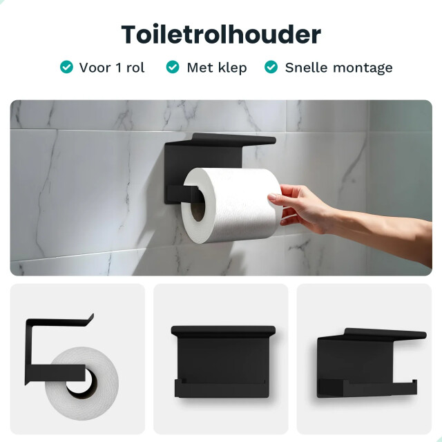 Mirlux Badkameraccessoireset wc zwart 3083757 large