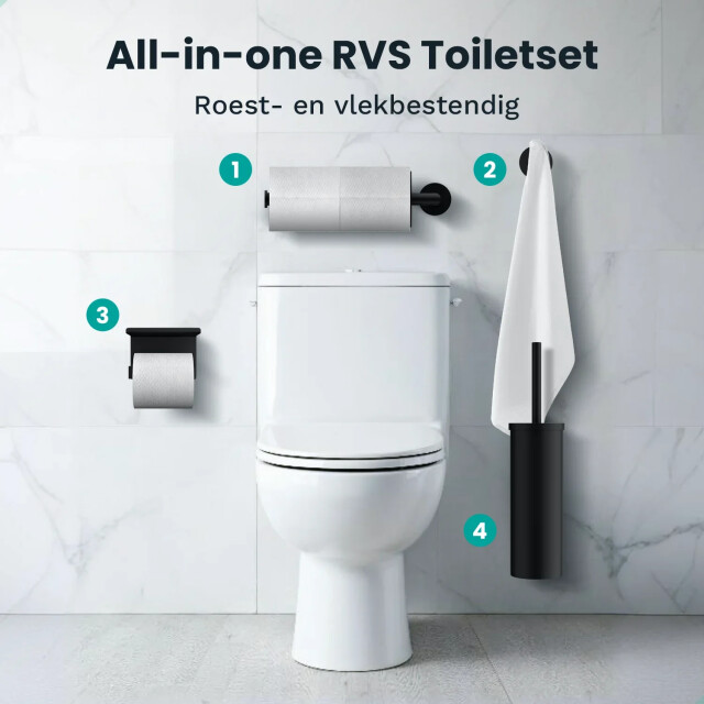 Mirlux Badkameraccessoireset wc zwart 3083757 large
