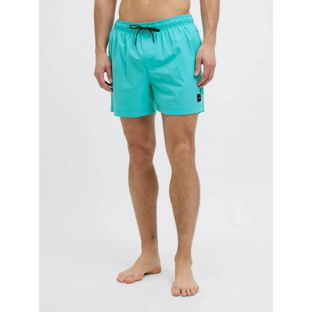 Jack & Jones Heren zwemshort jpstmaui jjswim effen turquoise 12272776-Scuba Blue large