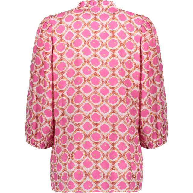 Geisha Blouse off-white & pink 53459-20-000010 large