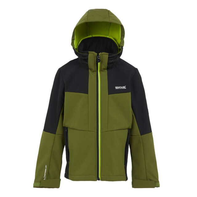 Regatta Kinder/kids haydenbury ii soft shell jas UTRG11213_nephritegreenblack large