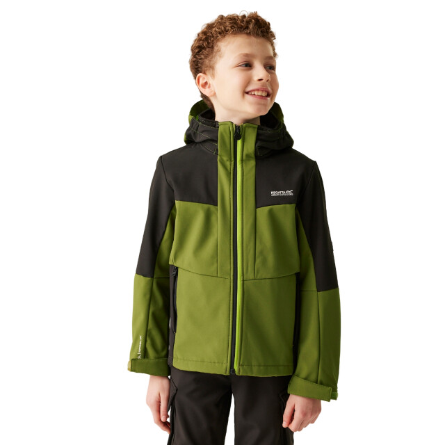 Regatta Kinder/kids haydenbury ii soft shell jas UTRG11213_nephritegreenblack large