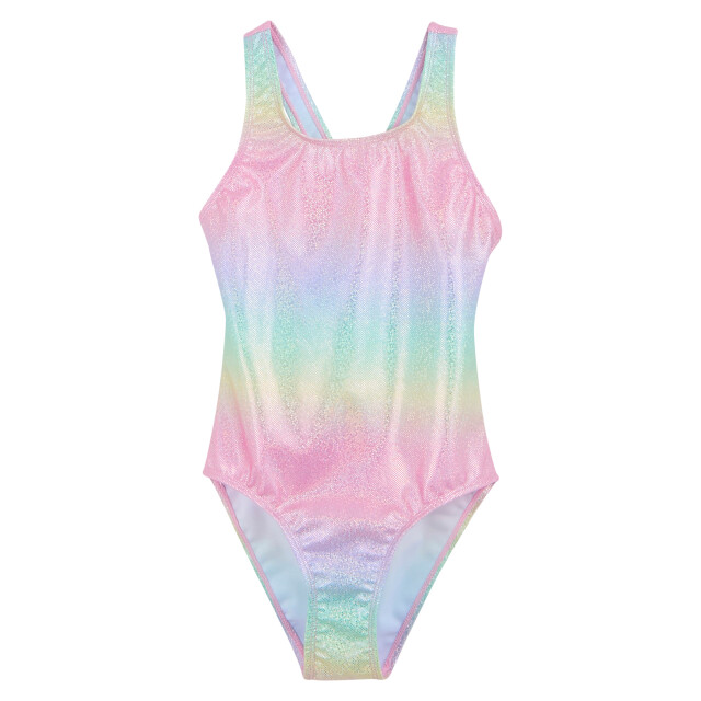 Regatta Katrisse zeemeermin glinsterend eendelig zwempak voor meisjes UTRG11546_multicoloured large