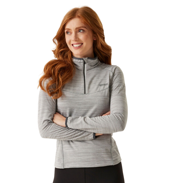 Regatta Dames yonder ii half zip fleece top UTRG11271_white large