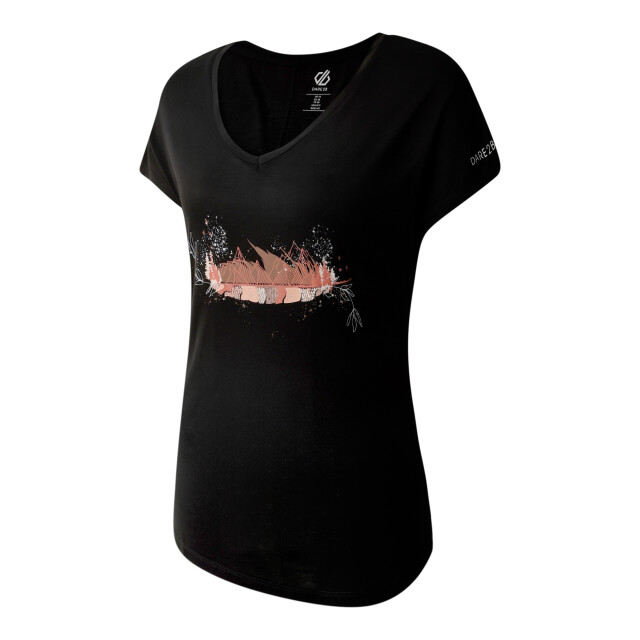 Dare2b Dames serene veer bamboe t-shirt UTRG11932_black large