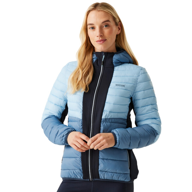 Regatta Dames leedre hybride jas met capuchon UTRG12018_navycoronetblue large