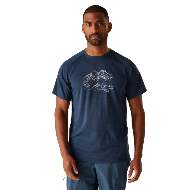 Regatta Heren escade mountain t-shirt UTRG11928_moonlightdenim large