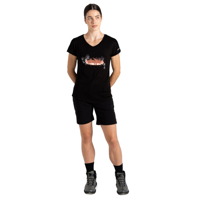 Dare2b Dames serene veer bamboe t-shirt UTRG11932_black large
