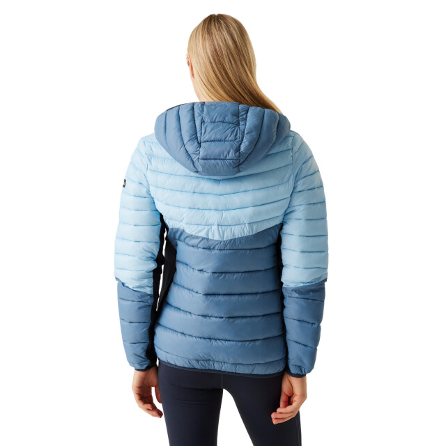 Regatta Dames leedre hybride jas met capuchon UTRG12018_navycoronetblue large