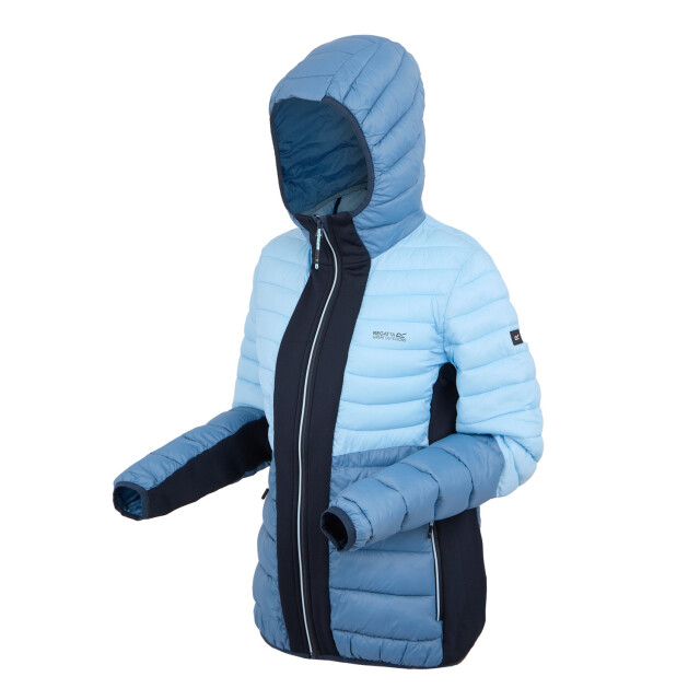 Regatta Dames leedre hybride jas met capuchon UTRG12018_navycoronetblue large
