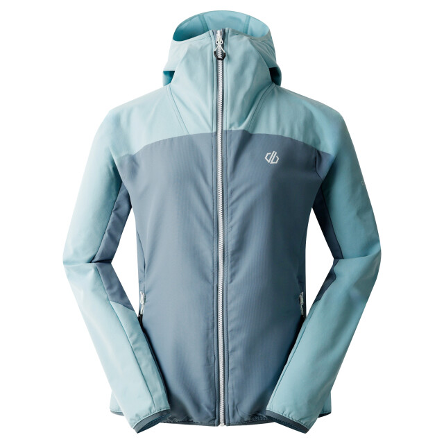 Dare2b Dames ardently kleurblok soft shell jas UTRG11938_aquiferelementgrey large
