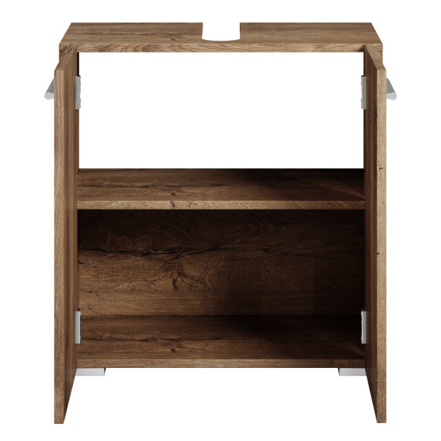 Badplaats Wastafel onderkast jupiter 60 x 30 x 60 cm bruin eiken - 3181127 large