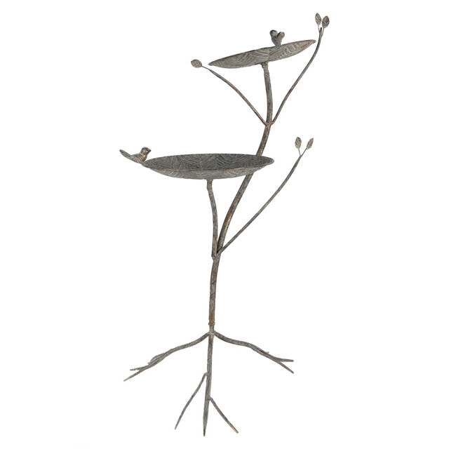 Clayre & Eef Vogelvoederbak 38x43x78 cm bruin metaal 3188445 large