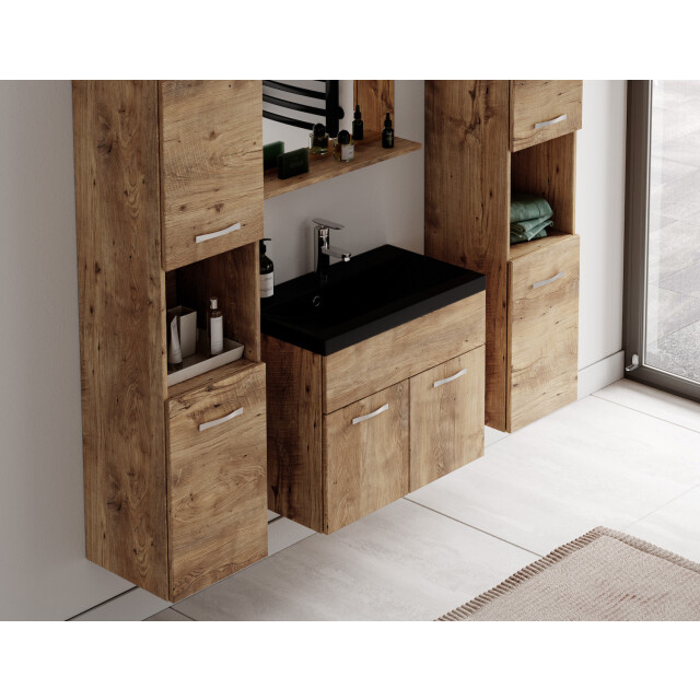 Badplaats Badkamermeubel set montreal xl 60 x 35 cm kastanje badmeubel 3181105 large