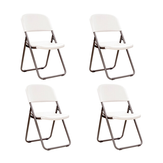 Lifetime ® 4 stuks stevige klapstoelen van kunststof max 125 kg - 3181607 large