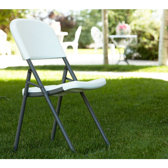 Lifetime ® 4 stuks stevige klapstoelen van kunststof max 125 kg - 3181607 large