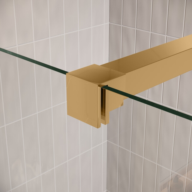 Badplaats Douchewand florida 90 x 200 cm goud – inloopdouche 8 mm 3181110 large