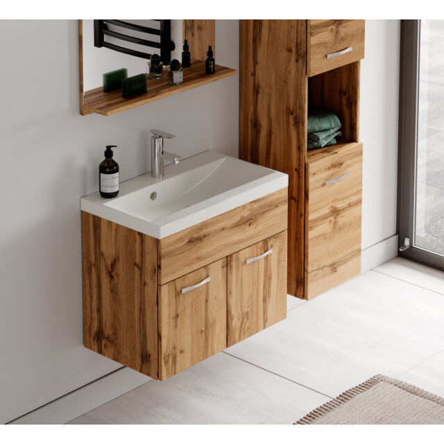 Badplaats Badkamermeubel set montreal 60 x 35 cm - badmeubel met spiegel 3181391 large