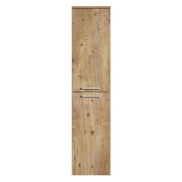 Badplaats Badkamerkast saturnus 35 x 35 x 130 cm kastanje hangende 3181131 large