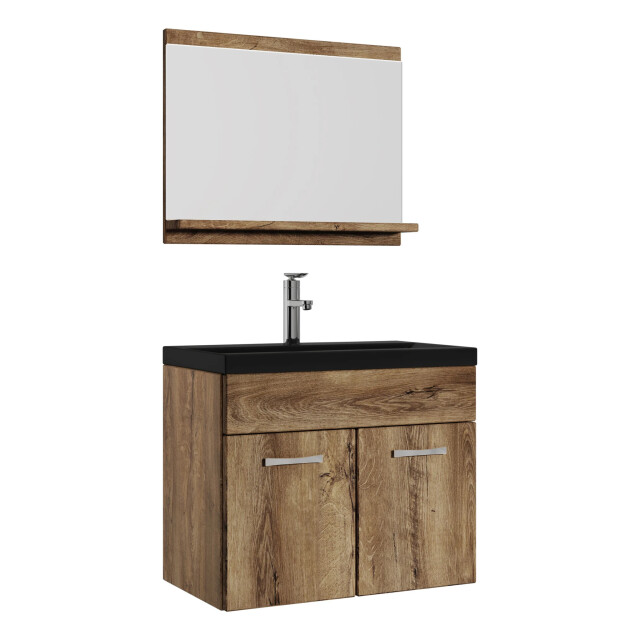 Badplaats Badkamermeubel montreal set 02 60 x 35 cm bruin badmeubel 3181156 large