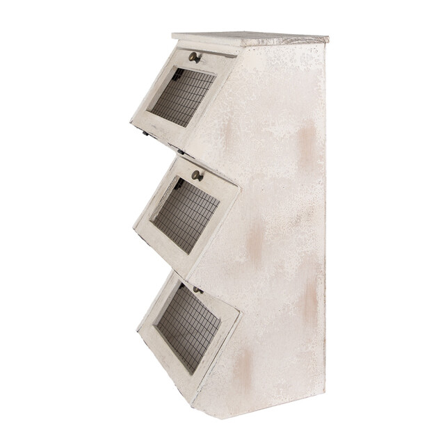 Clayre & Eef Wandkast 33x25x61 cm hout metaal 3188276 large