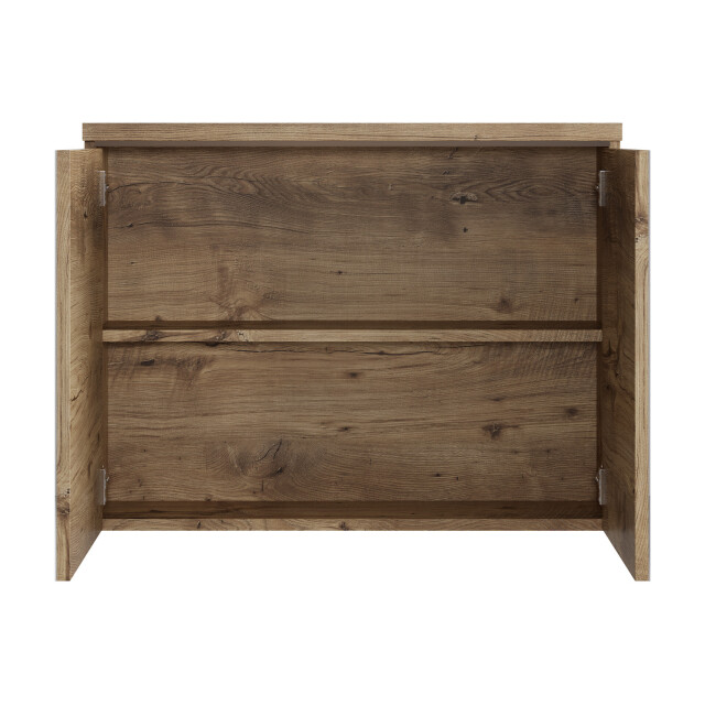Badplaats Badkamerkast paso 80 x 20 x 60 cm kastanje spiegelkast 3181085 large